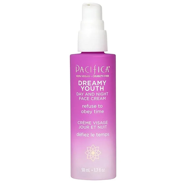 Pacifica Face Moisturizer Lotion - Dreamy Youth Day & Night Face Cream, Daily Skincare, Grapeseed Oil, Peptides, Hydrating...