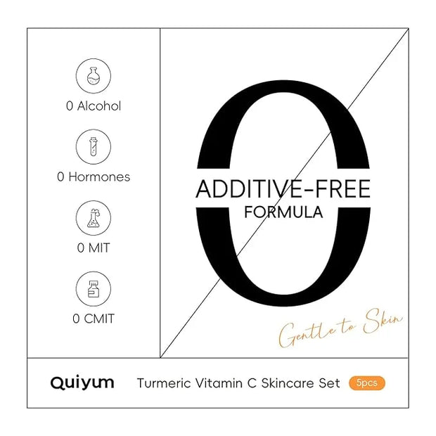 Skin Care Set, Turmeric Vitamin C Beauty Gift Sets, Skincare Kit with Serum, Eye Cream, Cream, 2 Type Mud Mask, Soap, Faci...
