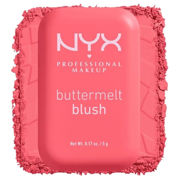 NYX PROFESSIONAL MAKEUP Buttermelt Powder Blush, Fade and Transfer-Resistant Blush, Up to 12HR Make Up Wear, Vegan Formula...