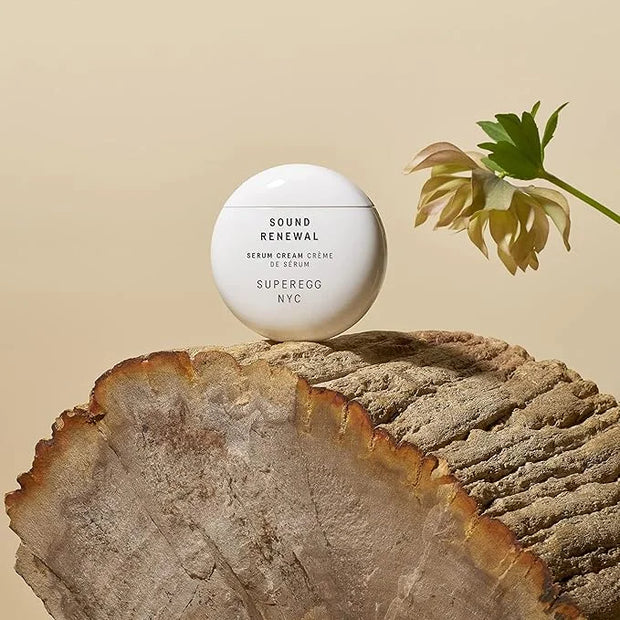 SUPEREGG Sound Renewal Serum Cream: For a fresh, luminous complexion. Nourishing serum cream with Panthenol and EGCG. 60 M...