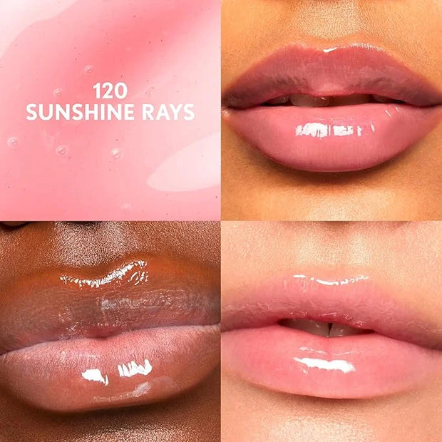 COVERGIRL Clean Fresh Yummy Lip Gloss, Sunshine Rays, W&F, Hydrating, Non-Sticky, Hyaluronic Acid, Glassy Shine, 0.33oz - ...