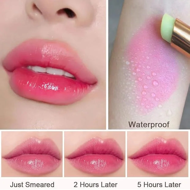 evpct 2Pcs Avocado Tinted Lip Balms PH Lip Color Changing Lipstick Balm Stain Gift Set Queen for Women Girls Korean Mood L...