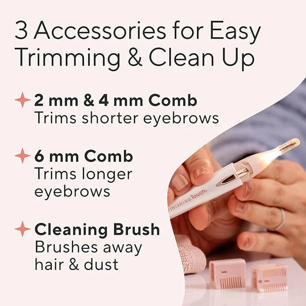 Finishing Touch Lumina Painless Hair Remover, Silver - Product Image