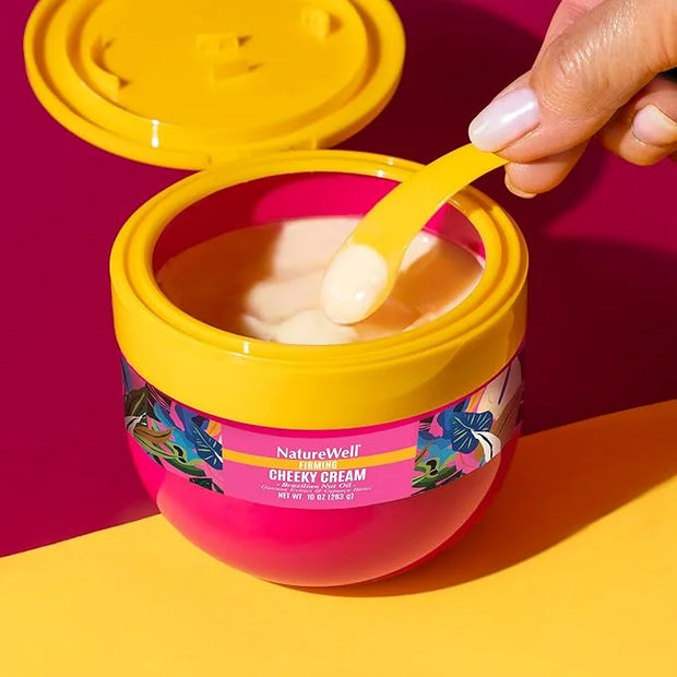 NATURE WELL Ultra-Rich Firming & Tightening Cheeky Body Cream, Promotes Deep Hydration, Fast Absorbing, Scents of Pistachi...