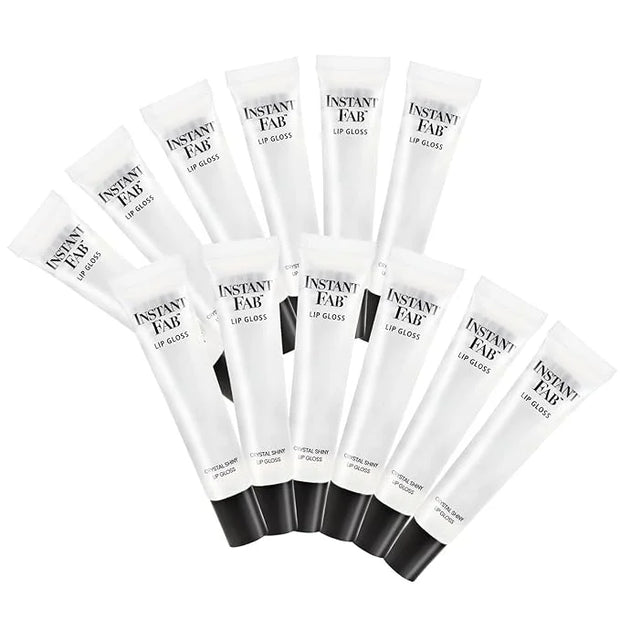 STUDIO LIMITED Instant Fab Crystal Shiny Clear Lip Gloss Long Lasting Ultra Hydrating Plumping Lip Gloss for women girls V...