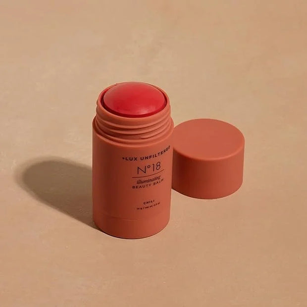 '+ Lux Unfiltered N°18 Illuminating Beauty Balm - Cream Blush Stick with Mango Butter - Buildable and Blendable Shimmer Bl...