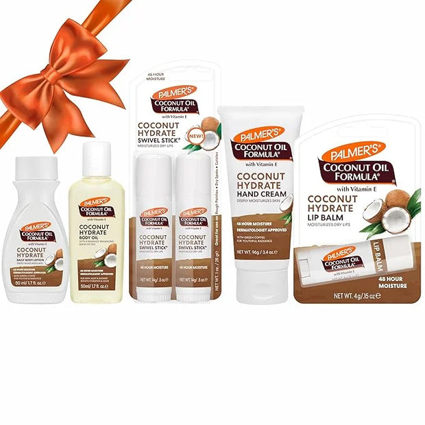 Palmer's Coconut Oil Formula Mini Easter Basket Stuffers (6 Piece) - Moisturizing Body Oil, Intensive Body Lotion, Swivel ...