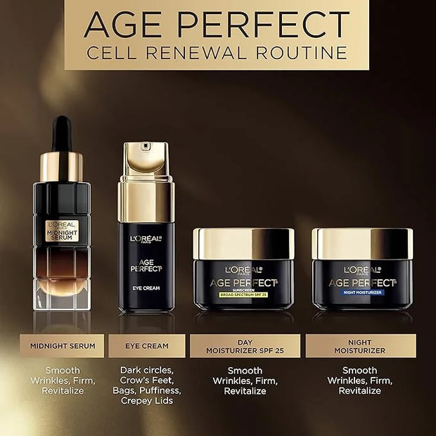 L'Oreal Paris Age Perfect Anti-Aging Under Eye Cream, Vitamin E, Antioxidants, Reduces Dark Circles, Puffiness, Age Perfec...