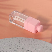 COSIDEA 18PCS Empty 8ML Square clear Lip Gloss Tube Silver big doe foot wand lipgloss tubes for Lip oil tint bottles conta...
