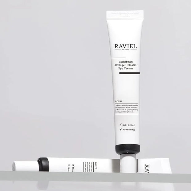 RAVIEL Black Bean Collagen Elastic Eye Cream Set | Brightening & Anti-Wrinkle | Smooth & Fast Absorbing, KFDA-Certified | ...