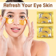 30Pcs Under Eye Collagen Patches, Moisturizing 24K Gold Eye Mask, Eye Patches for Puffy Eyes and Dark Circles, Under Eye M...