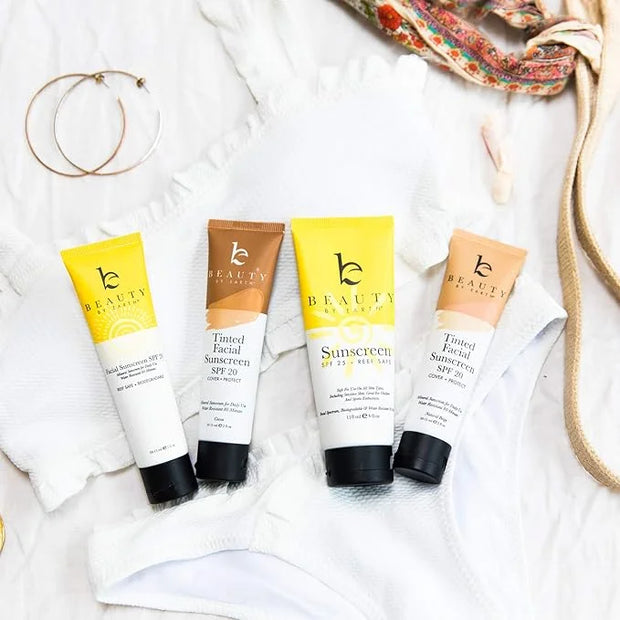 Mineral Sunscreen Set - Face Sunscreen SPF 20 & Body Sunscreen Lotion SPF 25, Zinc Oxide Sunscreen, Reef Friendly Sunscree...