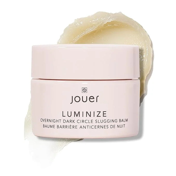 Jouer Luminize Overnight Dark Circle Slugging Balm – Fragrance Free, Caffeine Eye Cream, Overnight Eye Treatment, Brighten...