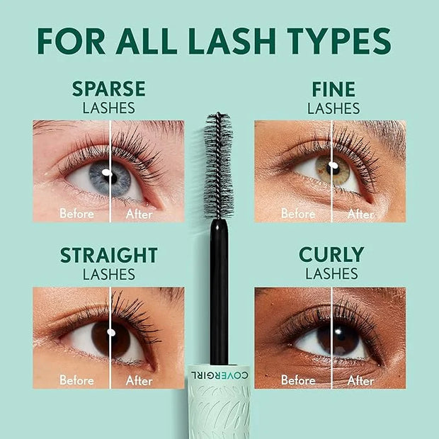Covergirl Lash Blast Cleantopia Mascara, Volumizing, Smudge-Proof, Vegan Formula, Black 805, 1 Count - Product Image