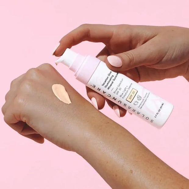 Solara Suncare - Go! Vacation Glow Illuminating Tinted Moisturizer, SPF 30 | EWG Verified, Vegan, Cruelty Free, Reef frien...