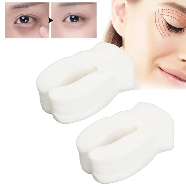 Eye Compressed Paper Sheet, U Shape Cotton Disposable Under Eye Sheet 200pcs, Eye Compressed Sheet, Soft for SPA - Product...