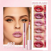 Glitter Lipgloss Set with Gift Box, 6 Colors Glitter