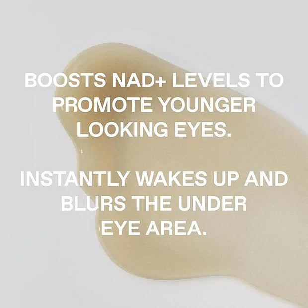 Under Eye Gel for Men, Caffeine Eye Cream, Peptides, RejuveNAD, Instant Tightening, Brightening, Depuffing for Under Eye B...