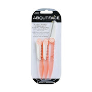 About Face Fuzz-Free Compact Facial Razors for Shaving & Exfoliating - Includes 3 Beauty Groomers - For Face, Lips & Eyebr...