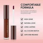Hydrating Lip Glow Oil, Plumping Lip Oil, Tinted Lip Plumper Gloss,Younger-Looking Lips | Nourishing Long Lasting Non-Stic...