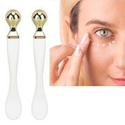 2pcs Metal Face Mask Spoon Anti Wrinkle Eye Fatigue Relief Massage Stick Cream Scoop, Metal Eye Cream Applicator Face Roll...