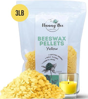 HUNNYBEE Beeswax Pellets 3LB, 100% Pure lbs)