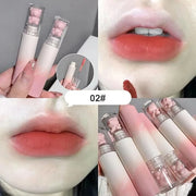 KWOLYKIM Pink Bear Matte Velvet Lip Gloss, Moisture Smooth Lip Glaze Waterproof Long Lasting Lip Stain Cute Beauty Makeup ...
