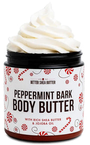 Peppermint Bark Whipped Body Butter | Limited Edition Christmas Lotion | Dry Skin Moisturizer with Shea Butter and Jojoba ...
