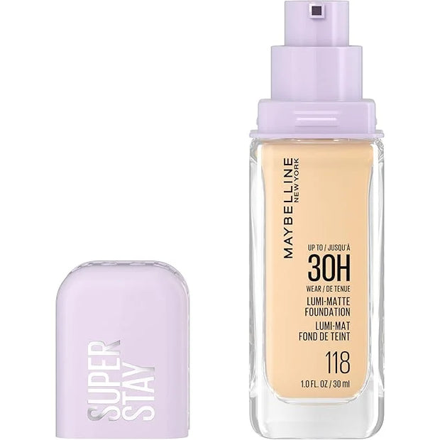 Maybelline Super Stay Lumi-Matte Foundation, Lightweight and Buildable Full Coverage Foundation Makeup For Up To 30HR Wear...
