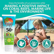 Reef Friendly Kids Sunscreen Lotion SPF 50, Mango Lime Scent Body Sunscreen Lotion, Rich in Anti Oxidants, Water Resistant...