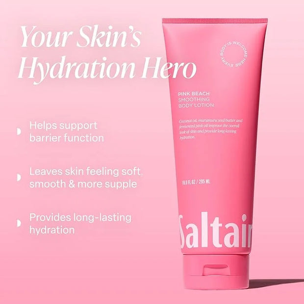 Saltair Body Lotion - 2 Pack Moisturizing Lotion For Dry Skin. Pink Beach Scented Hydrating Body Cream with Nourishing Moi...