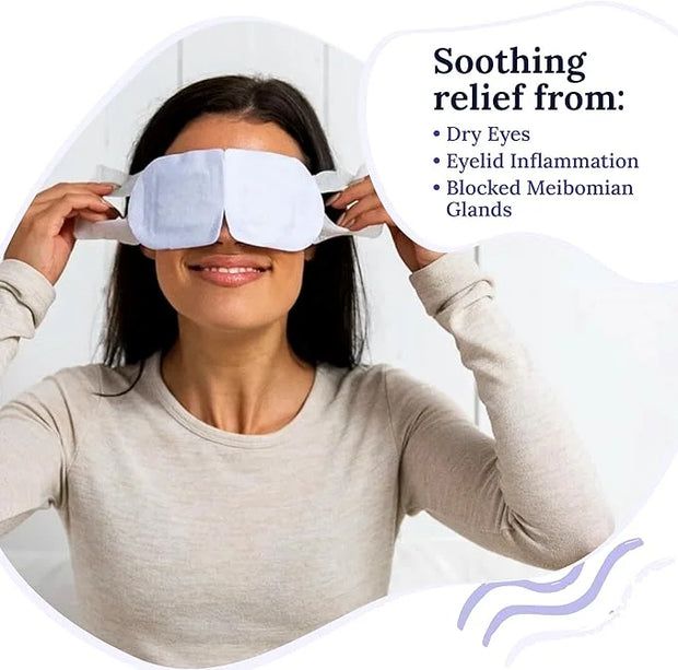 Rest: Self Heating Warm Compress for Dry Eyes | Heated Eye Mask for Fast Relief | No Microwave or Washcloth Needed | Trave...