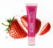Herbs & More Cosmetics Fruity Lip Gloss Glitter – High Shine, Long-Lasting Moisture, Lightweight Non-Sticky Formula for Sp...
