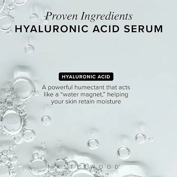 Asterwood Hyaluronic Acid Serum (1 oz) + Hyaluronic Acid Eye Serum - Product Image