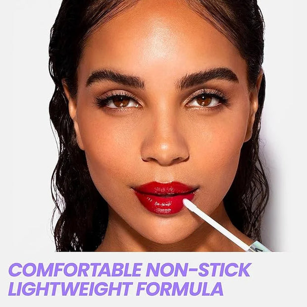 Wonderskin WONDER BLADING Top Gloss - Clear Glitter Lip Gloss, Hydrating and High Shine Finish Lip Makeup (Clear Shine) - ...