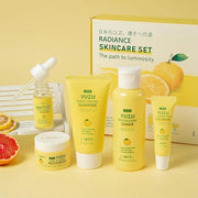JAPAN Yuzu Skin Care Set, Yuzu Skin Care Routine Kit For Women & Teen Girls, Natural Skincare Set For Women With Serum,Ton...