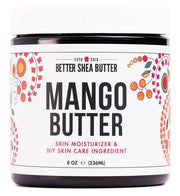 Raw Mango Butter - 100% Pure Mango Seed Butter - Natural Moisturizer for Skin and Hair - Use with Shea in DIY Body Butter,...