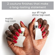 Essie Gel Couture Long-Lasting Nail Polish, 8-Free Vegan, Raisin Brown, All Checked Out, 0.46 fl oz - Product Image