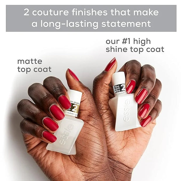 Essie Gel Couture Long-Lasting Nail Polish, 8-Free Vegan, Raisin Brown, All Checked Out, 0.46 fl oz - Product Image