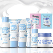 Milk Skincare Kit, Skin Care Kit Hydrating Skin, Facial Skin Care Routine Kit for Women/Girls, Face Skin Care Set Improves...
