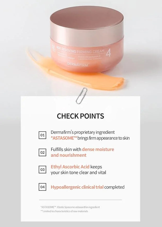 Dermafirm Age Reviving Firming Cream Facial Moisturizer A4 | Hydrating Face Moisturizer for Pore Firming & Skin Elasticity...