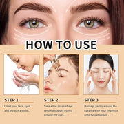 Caffeine Eye Serum with EGCG, 2 PCS 5% Caffeine Solution Reduces Pigmentation and Puffiness, Under Eye Serum for Dark Circ...