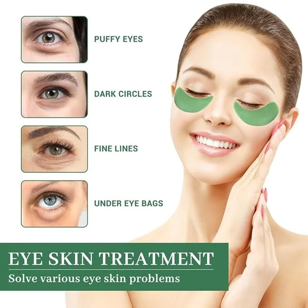 Under Eye Mask, 30 Pairs Seaweed Eye Masks for Dark Circles and Puffiness Treatment, Under Eye Patches for Puffy Eyes and ...