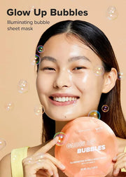 I DEW CARE Face Sheet Mask - Glow Up Bubbles | Vitamin and Niacinamide, Daily Skin Care,Facial Treatment, Illuminating, De...