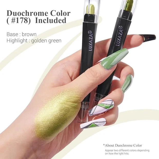 Neutral Eyeshadow Stick Makeup Set, Metallic Shimmer Matte Cream Eye Shadow Eyeliner Brightener Pencil Crayon - Classic 6P...