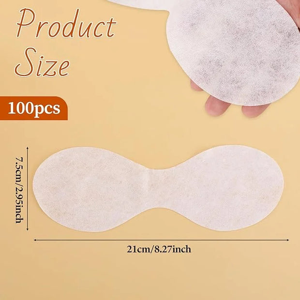 100 Sheets Eye Covers for Facials Disposable Eye Masks Non-woven Cotton Eye Pads Spa Eye Masks Eye Care Patches Paper Pape...