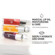 3 PCS Hydrating Lip Glow Oil Lip Stain, Moisturizing Nourishing Lip Gloss,High Shine, Smooth Finish Gloss Tinting And Non-...