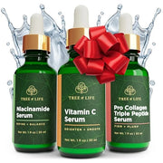 Tree of Life Beauty Skin Care Set, Brightening, Firming, Dry Face, Dermatologist Tested - Complete Hydration Trio, Vitamin...