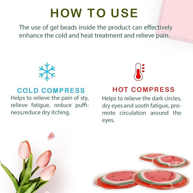 Reusable Eye Gel Pad, Eye Cream Ice Bag, Gel Eye Mask, Alleviate Eye Fatigue, Cool Eye Mask, Hot Compress and Cold Compres...