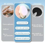 2 Pack Sunscreen Applicator for Kids, Sunblock Buddy Brush, Sun Lotion Applicator, Soft Bristles Sun Cream Brush with Prot...